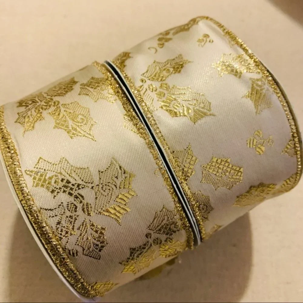 Trim A Tree | Ribbon | Golden Elegance Mistetoe
